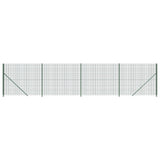 Vidaxxl Maschendrahtzaun mit Flansch 2x10 m grün
