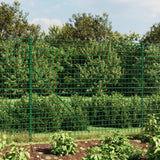 Vidaxxl Maschendrahtzaun mit Flansch 2,2x10 m grün