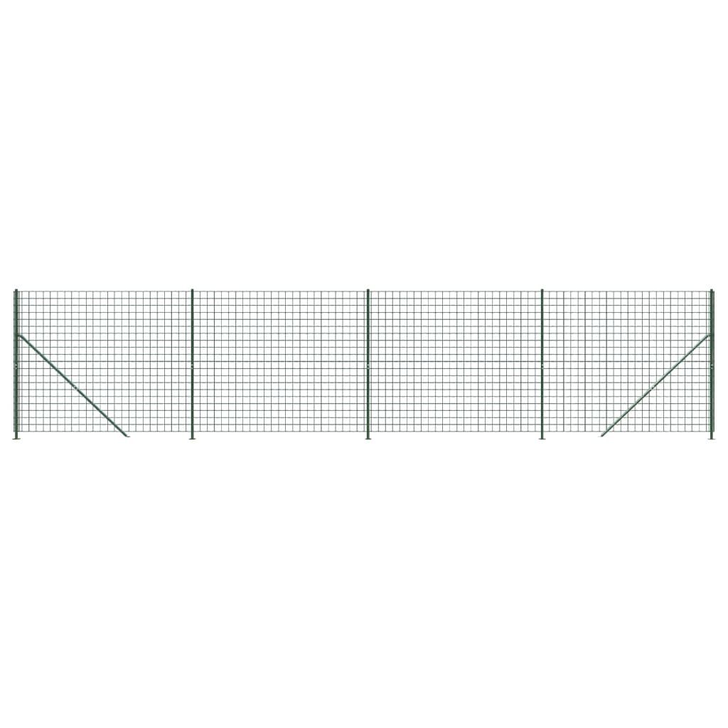 FET a rete filo Vidaxl con pellichi 2,2x10 m verde