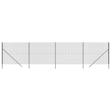 Vidaxl Maschendrahtzaun 1,8x10 m verzinkter Stahl Anthrazit