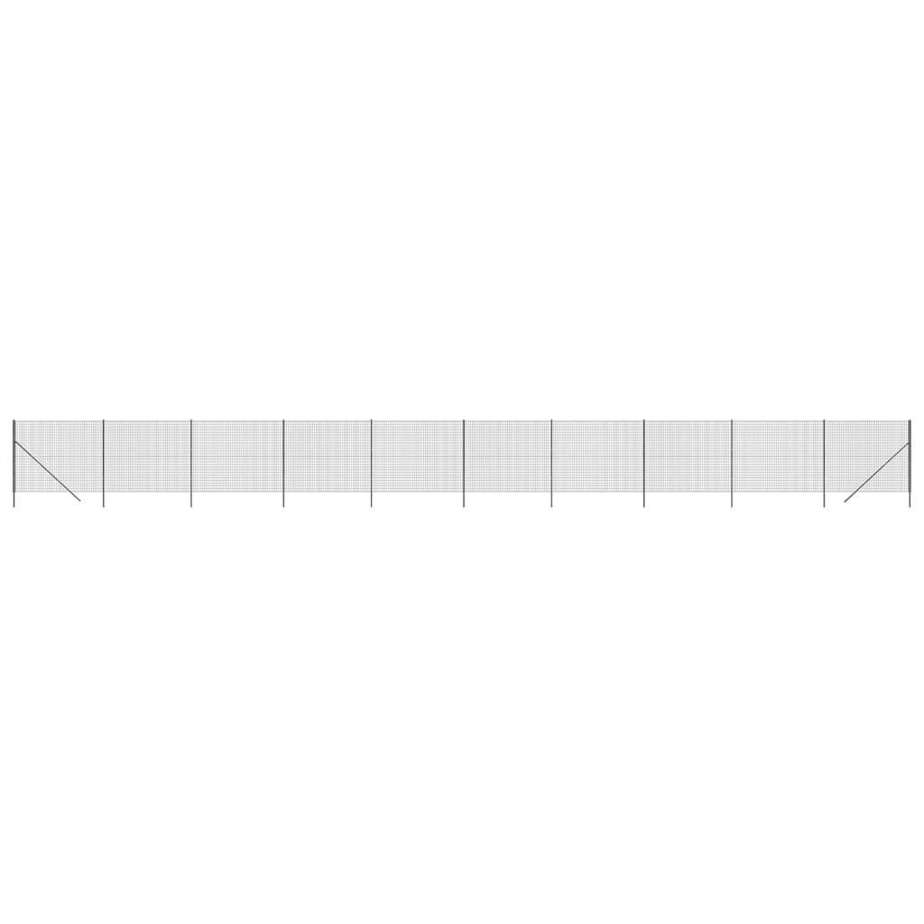 Vidaxl Wire Mesh Fet 1,8x25 M Galvaniseret stål Antracit -farvet