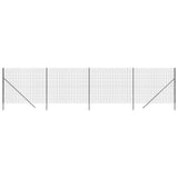 Mesh de alambre Vidaxl FET 1.6x10 M de acero galvanizado antracita