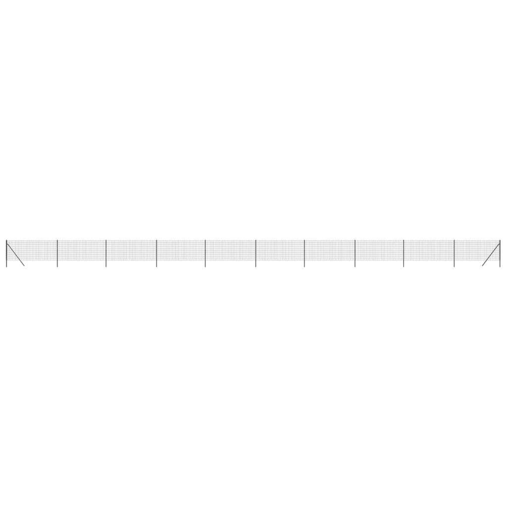 Vidaxl Drahtgitter FET 0,8x25 M verzinkte Stahl -Anthrazitfarbe