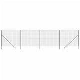 Vidaxl Maschendrahtzaun 1,8x10 m verzinkter Stahl Anthrazit