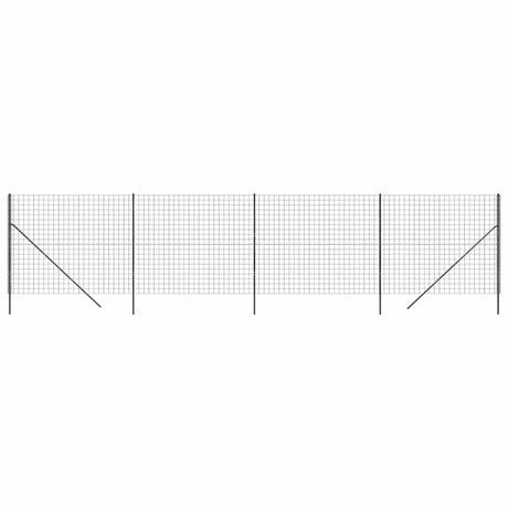 Vidaxl Maschendrahtzaun 2,2x10 m verzinkter Stahl Anthrazit