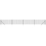 Vidaxl Maschendrahtzaun mit Erdankern 1x10 m Anthrazit