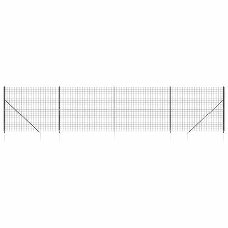 Vidaxxl Maschendrahtzaun mit Erdankern 1,6x10 m Anthrazit
