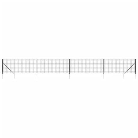 Vidaxl Maschendrahtzaun mit Erdankern 1x10 m Anthrazit