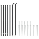Vidaxl Maschendrahtzaun mit Erdankern 1x10 m Anthrazit
