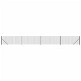 Vidaxxl Maschendrahtzaun mit Flansch 1x10 m anthrazitfarben