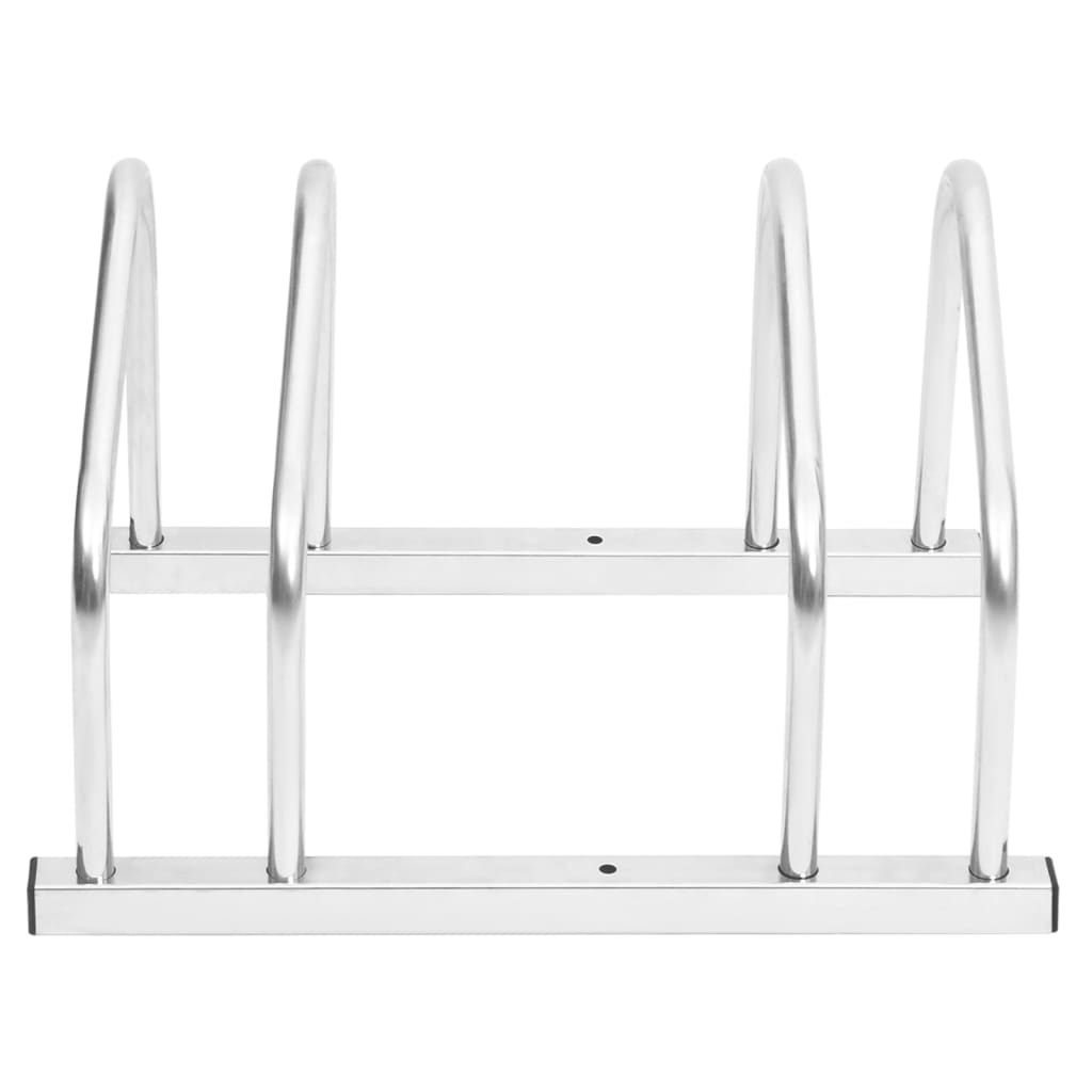 Vidaxl bicycle rack for 2 bicycles galvanized steel