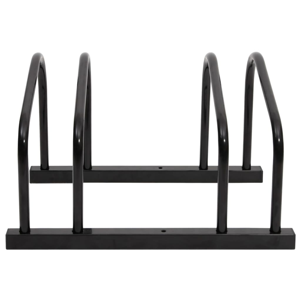 Vidaxl Rack para bicicletas para 2 bicicletas de acero negro