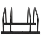 Rack de vélos Vidaxl pour 2 vélos en acier noir