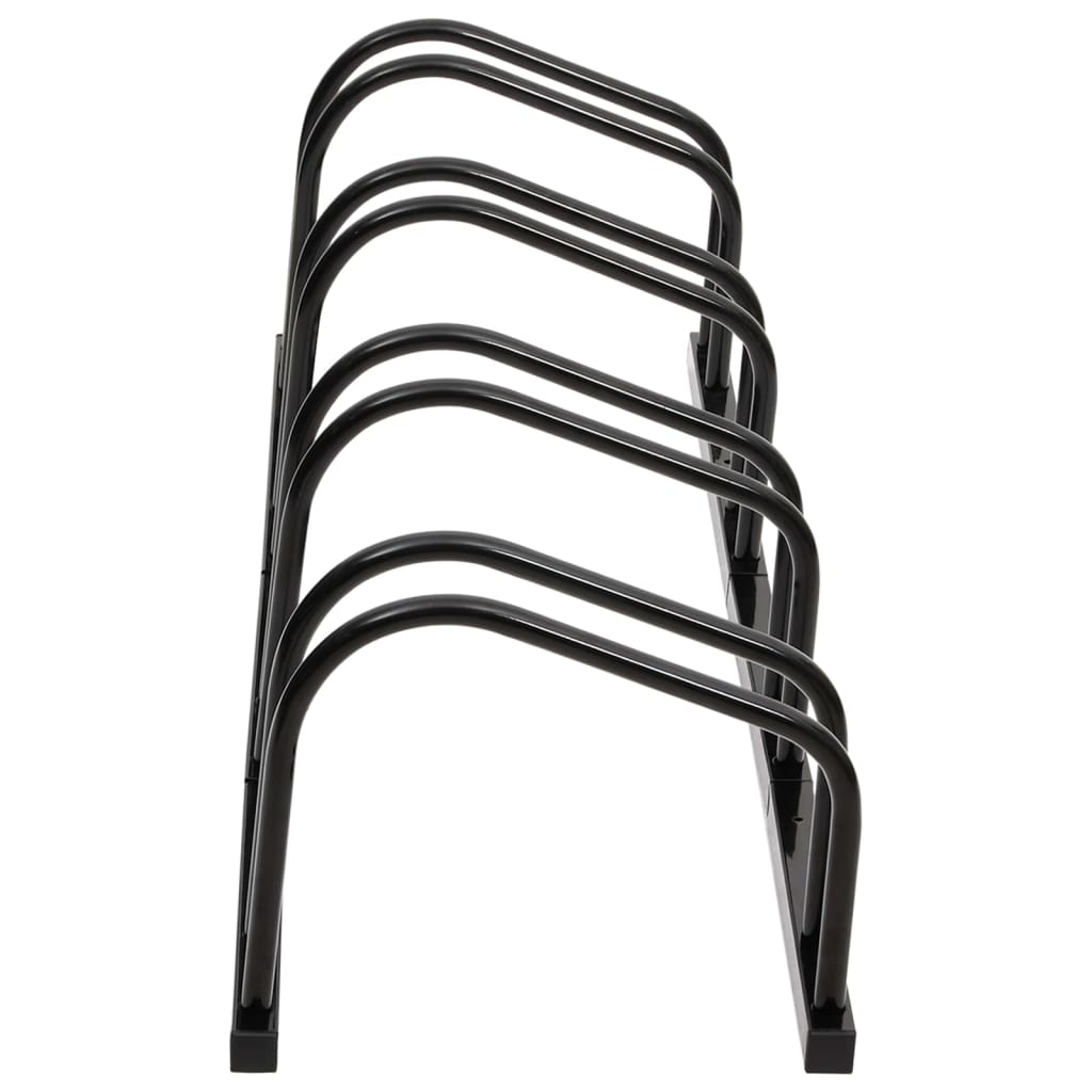 Rack de vélos Vidaxl pour 4 vélos en acier noir