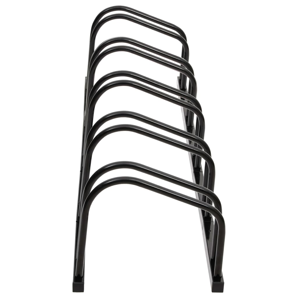 Rack de vélo vidaxl pour 5 vélos en acier noir