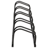 Vidaxl Rack de bicicleta para 5 bicicletas de acero negro