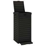 Vidaxx Outdoor-Mülleimer 41x41x86 cm Polypropylen schwarz