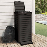 Vidaxx Outdoor-Mülleimer 41x41x86 cm Polypropylen schwarz
