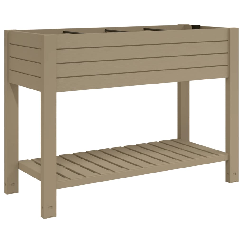 Vidaxx Pflanzgefäß erhöht 110x45x79 cm Polypropylen hellbraun