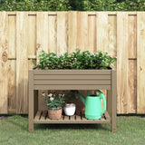 Vidaxx Pflanzgefäß erhöht 110x45x79 cm Polypropylen hellbraun