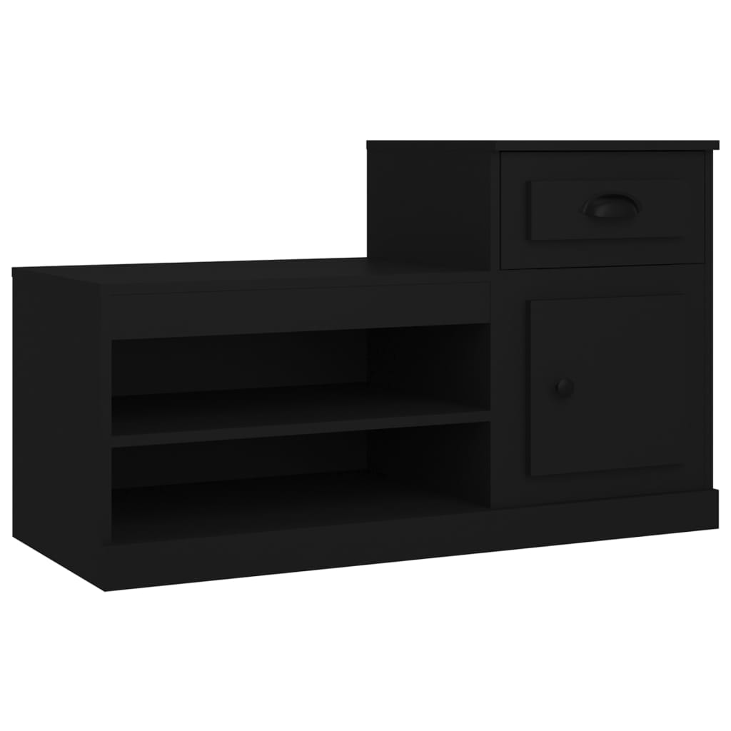 Vidaxl Shoe cabinet 100x42x60 cm Properted Wood Black