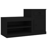 Vidaxl Shoe cabinet 100x42x60 cm Properted Wood Black