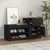 Vidaxl Shoe cabinet 100x42x60 cm Properted Wood Black