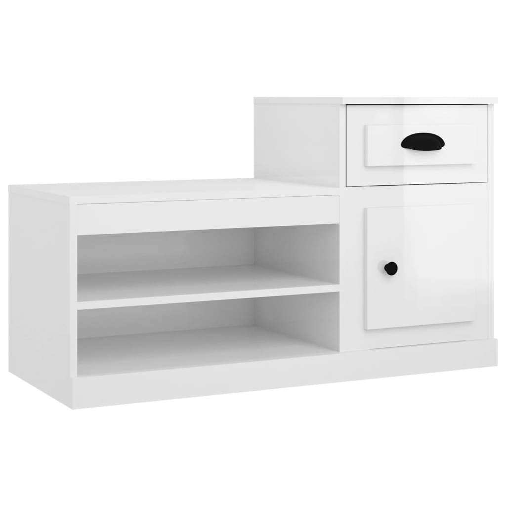 Vidaxx Schuhschrank 100x42x60 cm lackiertes Holz Hochglanz weiß