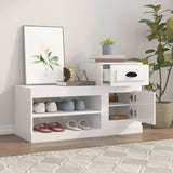 Vidaxl Shoe cabinet 100x42x60 cm Properted Wood High Gloss White