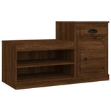 Vidaxl Shoe Cabinet 100x42x60 cm Property Wood Brown Oak Color