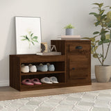 Vidaxl Shoe Cabinet 100x42x60 cm Property Wood Brown Oak Color