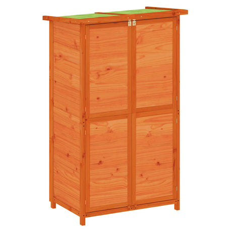 Vidaxx Gartenhaus 83x57x140 cm massives Kiefernholz braun