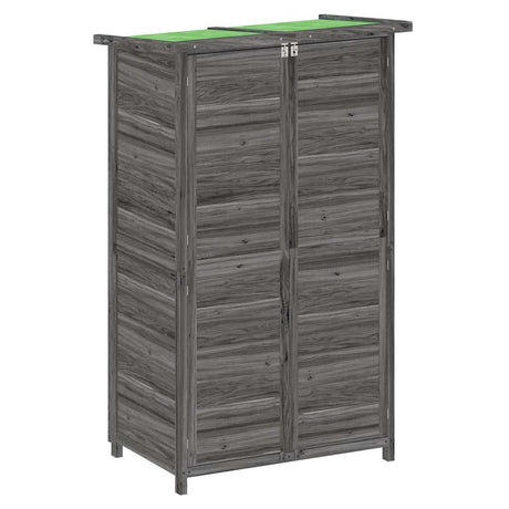 Vidaxx Gartenhaus 83x57x140 cm massives Kiefernholz grau