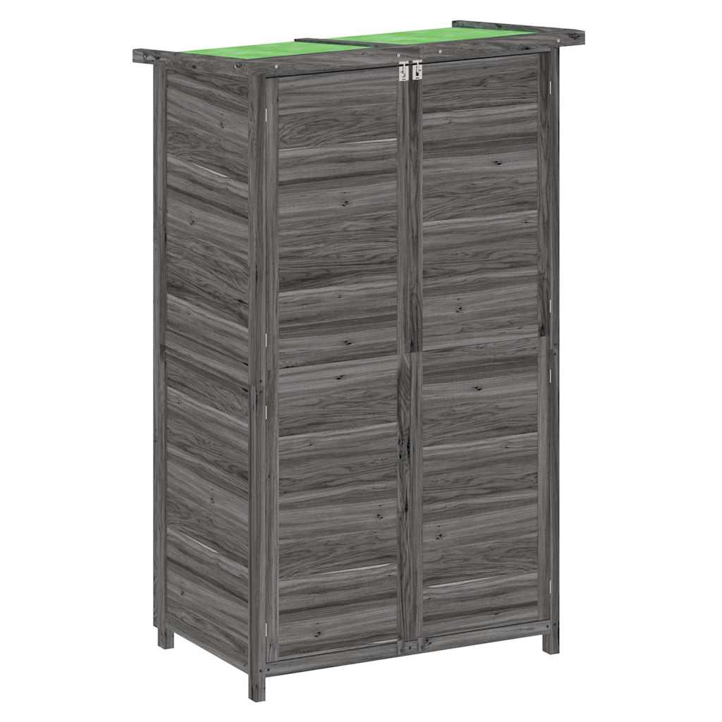 Vidaxx Gartenhaus 83x57x140 cm massives Kiefernholz grau