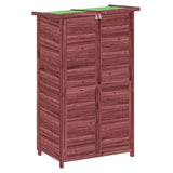 Vidaxl Garden Shed 83x57x140 cm Solid Pine Mugger -farget