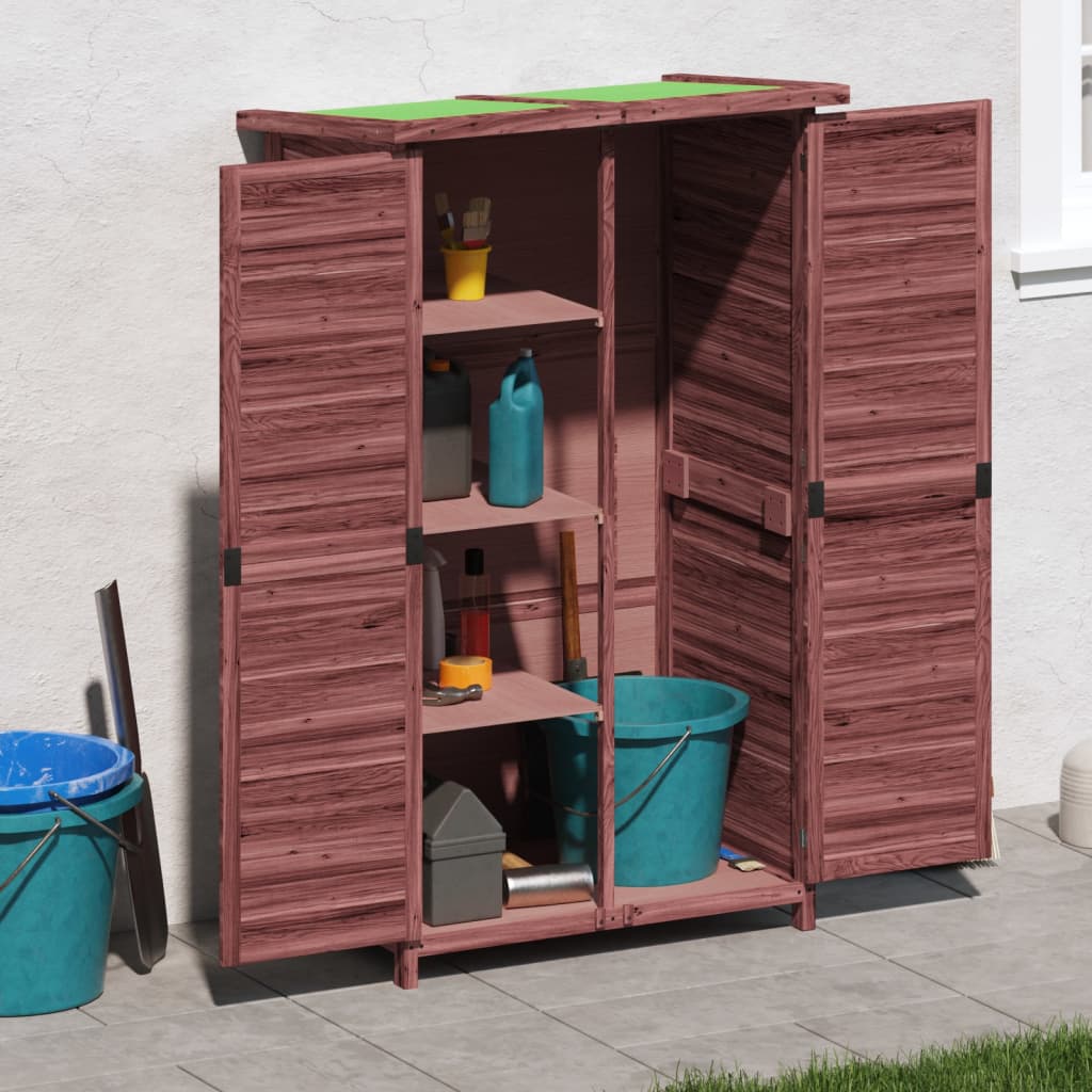 Vidaxl Garden Shed 83x57x140 cm Solid Pine Mugger -farget