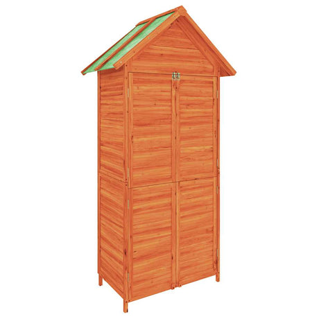 Vidaxx Gartenhaus 89x52,5x175 cm massives Kiefernholz braun