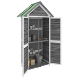 Vidaxx Gartenhaus 89x52,5x175 cm massives Kiefernholz grau