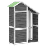 Vidaxl Garden Shed 120x53.5x170 cm de pino sólido