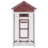 Vidaxl Aviary 91.5x53x170 cm Solid Pine Mugger -farvet