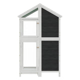 Vidaxl Aviary 97x81x152 cm Solid Pine Grey