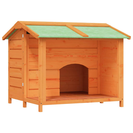 VidaXL Hundehütte 96x87x80,5 cm massives Kiefernholz braun