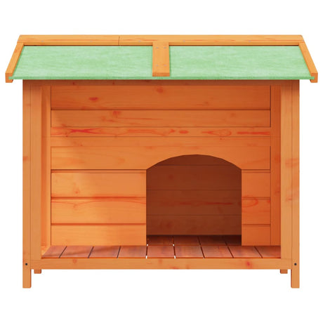 VidaXL Hundehütte 96x87x80,5 cm massives Kiefernholz braun