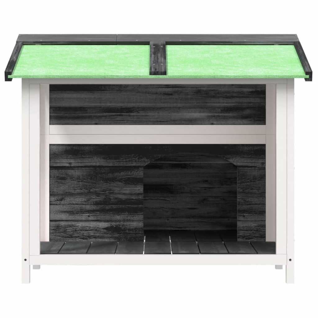 Vidaxl Dog Loft 96x87x80.5 cm Solid Pine Grey