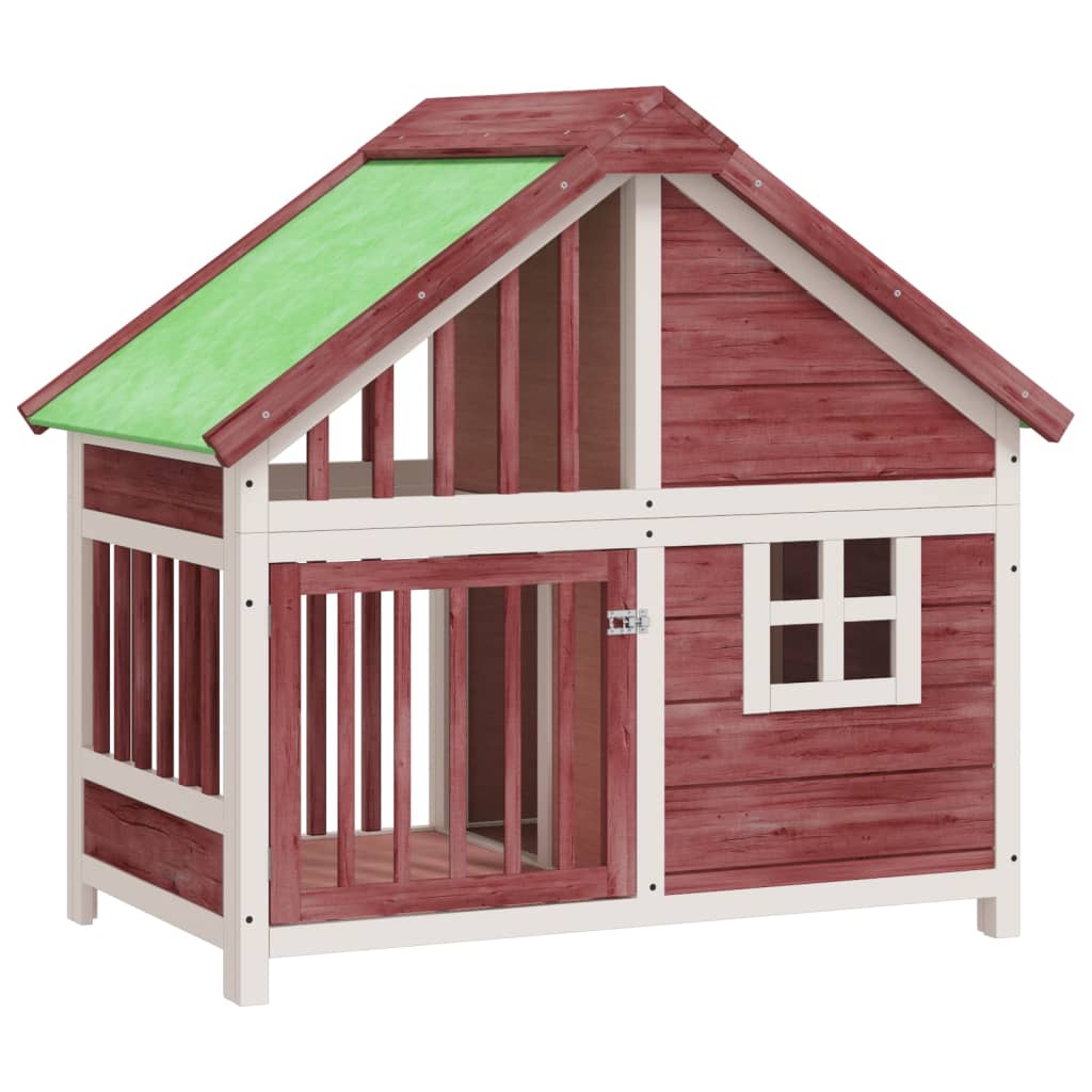 Vidaxxl Hundehütte 96x60,5x87 cm massives Kiefernholz mokkafarben