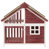 Vidaxxl Hundehütte 96x60,5x87 cm massives Kiefernholz mokkafarben