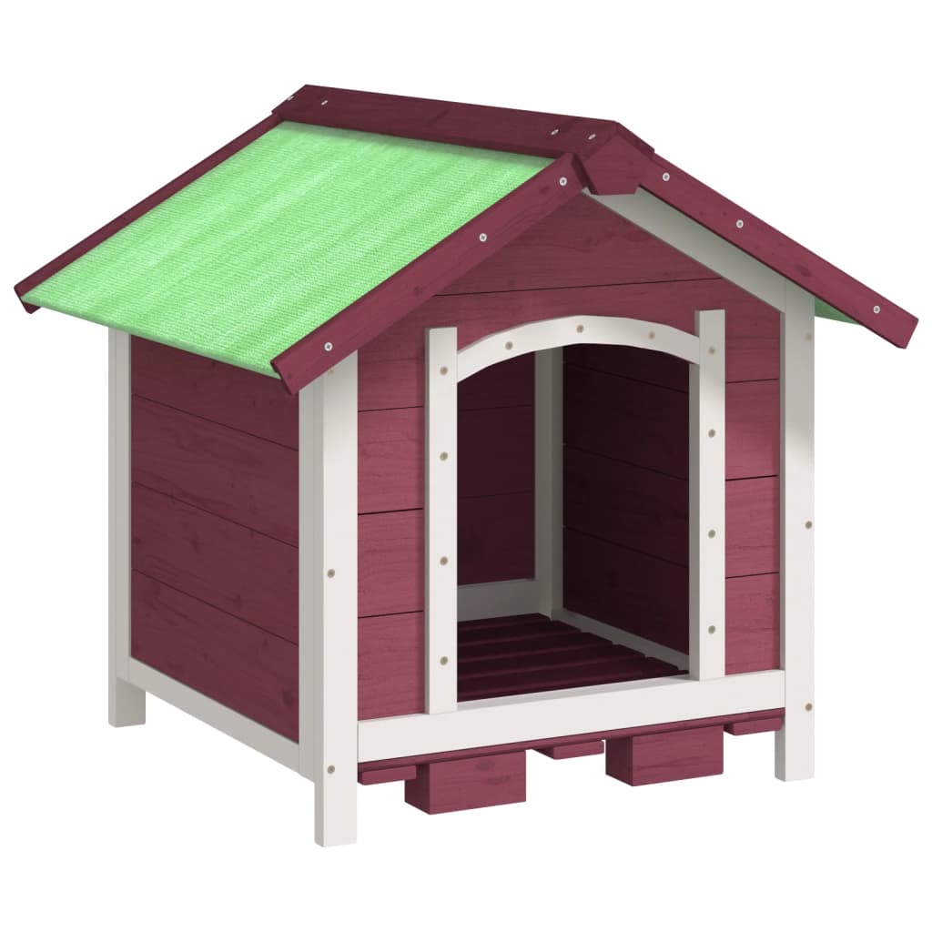 Vidaxl Dog Loft 65x65x61,5 cm pevné borovice mugger -colored