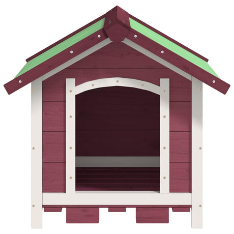 Vidaxl Dog Loft 65x65x61,5 cm Festkiefer -Mugger -Colored