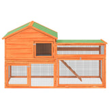 Vidaxl Rabbit Hutch 185,5x60,5x109,5 cm sosny sosny brąz