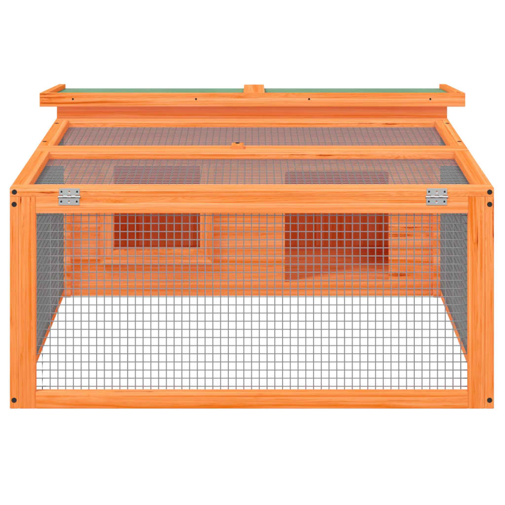 Vidaxl Rabbit Hutch 117,5x97x47,5 cm sosna sosna brązowa